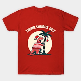 T-Rex Dinosaur Christmas T-Shirt